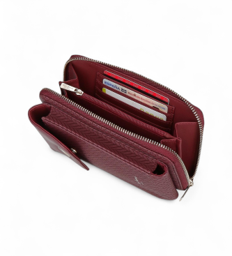 Pepe Jeans Borsa a tracolla per cellulare Sprig bordeaux