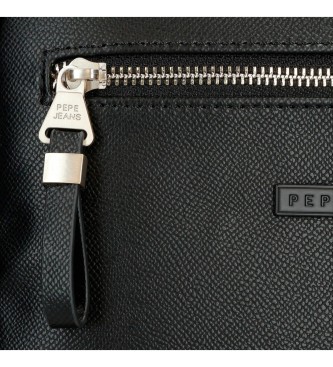 Pepe Jeans Borsa da toilette nera Elia