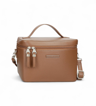 Pepe Jeans Borsa da toilette Elia marrone