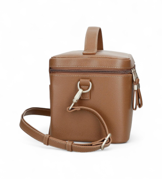 Pepe Jeans Borsa da toilette Elia marrone