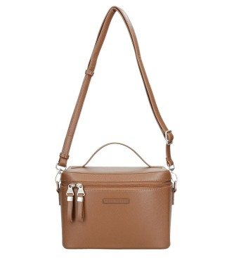 Pepe Jeans Borsa da toilette Elia marrone