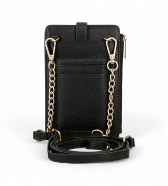 Pepe Jeans Borsa a tracolla nera per cellulare Elia
