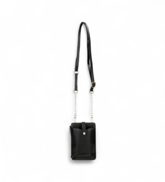 Pepe Jeans Borsa a tracolla nera per cellulare Elia
