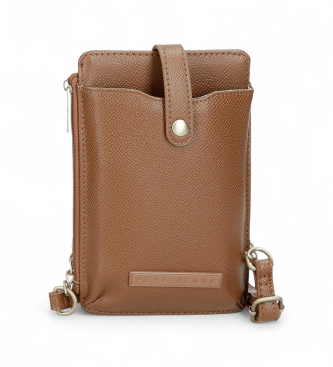 Pepe Jeans Borsa a tracolla per cellulare Elia marrone