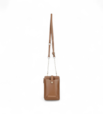 Pepe Jeans Borsa a tracolla per cellulare Elia marrone