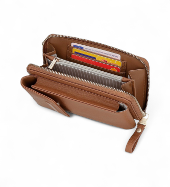 Pepe Jeans Borsa a tracolla porta carte Elia marrone