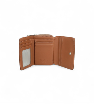 Pepe Jeans Liten brun Elia-plnbok