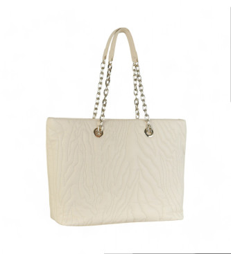 Just Cavalli Borsa trapuntata zebrata grande beige