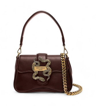 Just Cavalli Range Een nieuwe Iconische Slangen bruine handtas