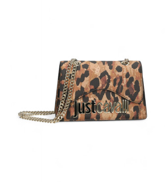 Just Cavalli Gamma B Borsa in metallo con stampa animalier