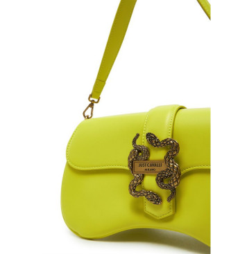 Just Cavalli Yellow flap bag