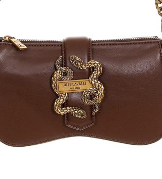 Just Cavalli Borsa New Iconic Snakes marrone