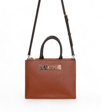 Just Cavalli Metal Lettering Style 1 sac  main marron