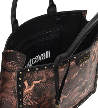 Just Cavalli Range R Shopping Saisonale braune Tasche