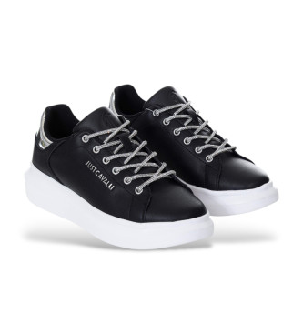 Just Cavalli Leather Sneakers B1 black