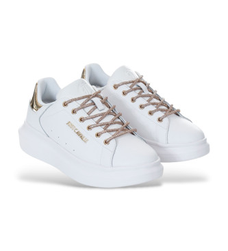 Just Cavalli Baskets en cuir B1 blanc