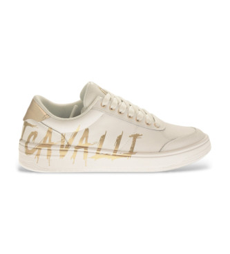 Just Cavalli Usnjeni športni copati M5 beige