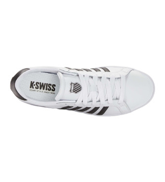 K-Swiss Scarpe da ginnastica bianche con motivo tie-break