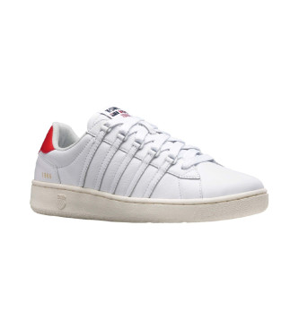 K-Swiss Slamm Classic Cc usnjene športne copate bele barve