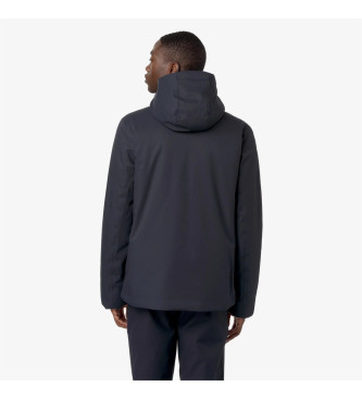 K-way Cappotto blu navy in twill Jacko