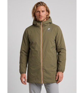 K-way Chaqueta Reversible Jacob St Warm Double verde militar, marino