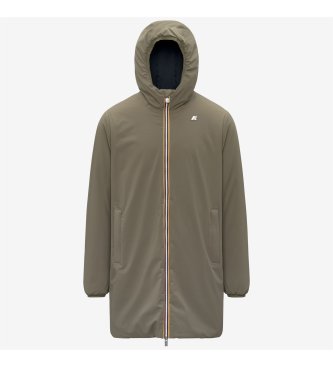K-way Chaqueta Reversible Jacob St Warm Double verde militar, marino