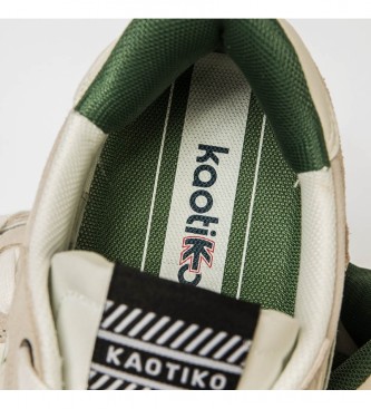 Kaotiko Zapatillas de piel Boston blanco