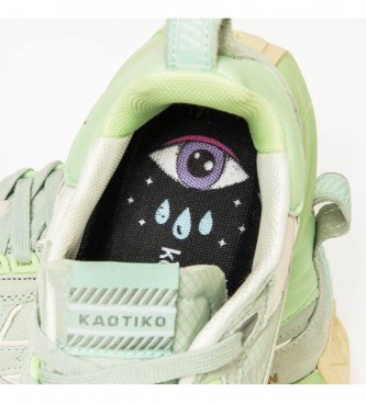 Kaotiko Sneaker Detroit in pelle verde