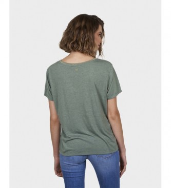 Kaporal T-shirt vert marguerite