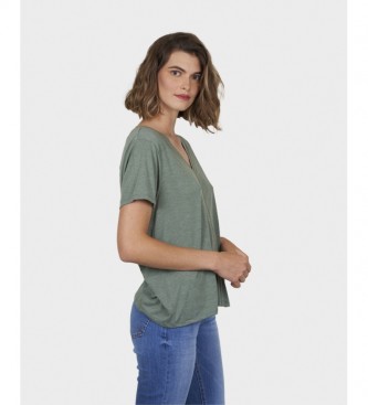 Kaporal T-shirt vert marguerite