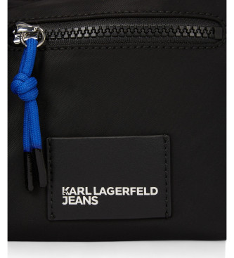 Karl Lagerfeld Saco de ombro com logtipo preto