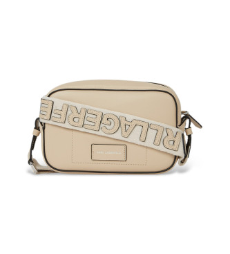 Karl Lagerfeld Beige logo schoudertas