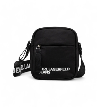 Karl Lagerfeld Sac messager noir avec logo