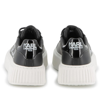 Karl Lagerfeld Sneakers i lder Mrke sort