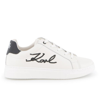 Karl Lagerfeld Leder Turnschuhe Buchstabe wei