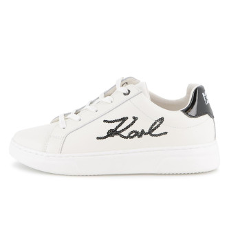 Karl Lagerfeld Leder Turnschuhe Buchstabe wei