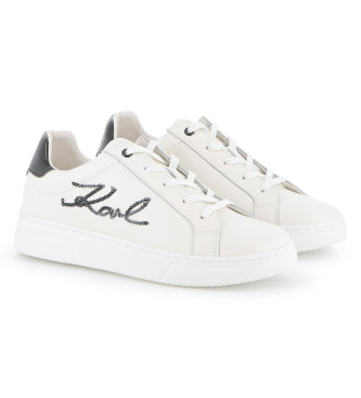 Karl Lagerfeld Leder Turnschuhe Buchstabe wei