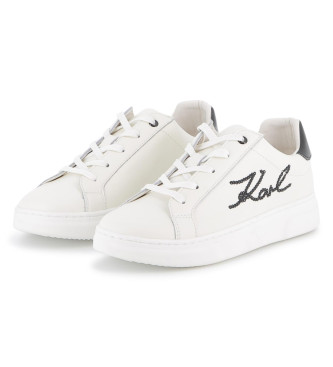 Karl Lagerfeld Leder Turnschuhe Buchstabe wei