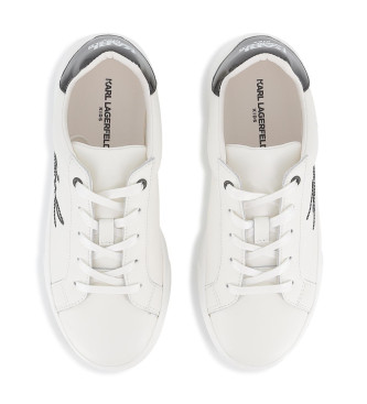 Karl Lagerfeld Leder Turnschuhe Buchstabe wei