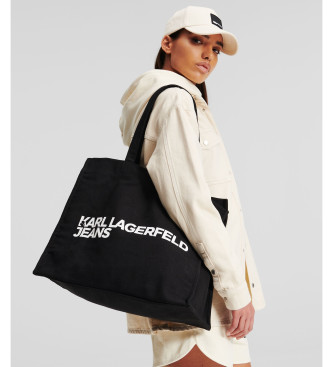 Karl Lagerfeld Saco de viagem com logtipo preto