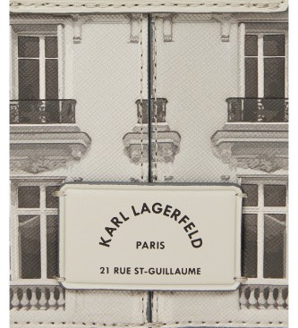 Karl Lagerfeld Maison Karl Essentials beige crossbody bag
