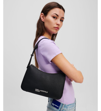 Karl Lagerfeld Borsa con logo metallico nero