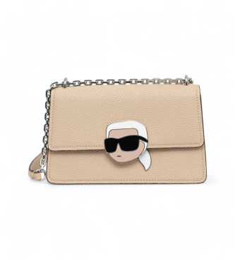 Karl Lagerfeld Quadratische beige Tasche