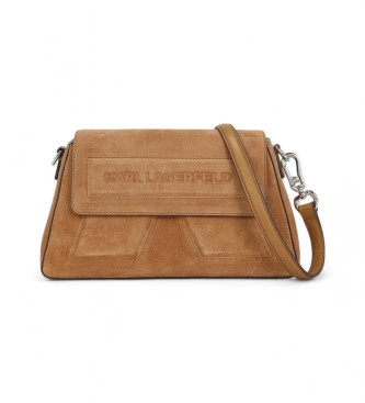 Karl Lagerfeld Borsa in pelle marrone Ikon