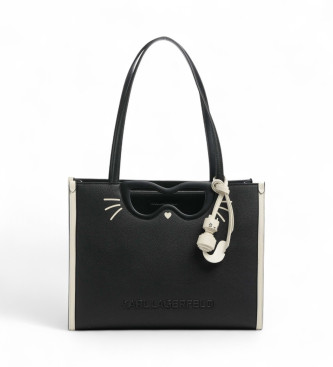 Karl Lagerfeld Borsa tote nera Ikon Choupette