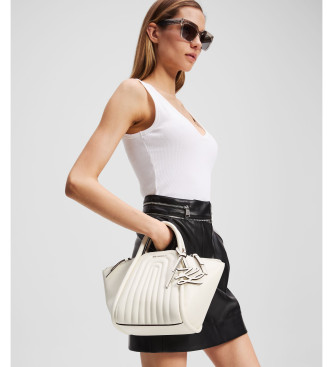 Karl Lagerfeld K Wellen gebroken witte tas