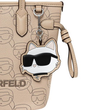 Karl Lagerfeld Mini saco de viagem bege