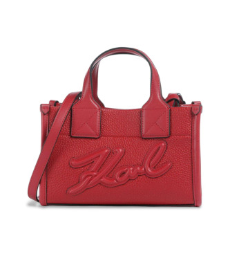 Karl Lagerfeld Borsa goffrata rossa