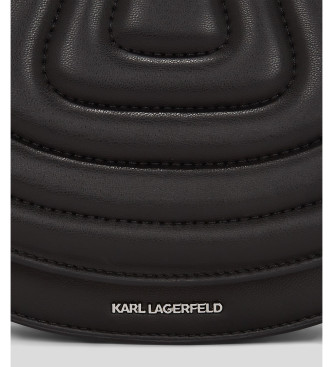 Karl Lagerfeld Sedlska torba K Wellen črna