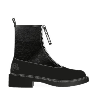 Karl Lagerfeld Bottines en cuir noir